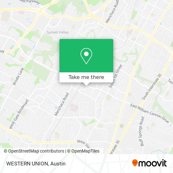 WESTERN UNION map