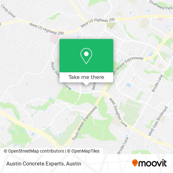 Austin Concrete Experts map