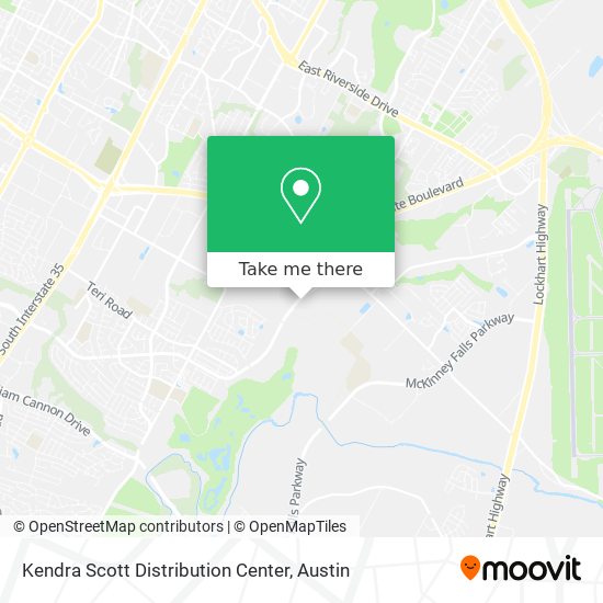Kendra Scott Distribution Center map