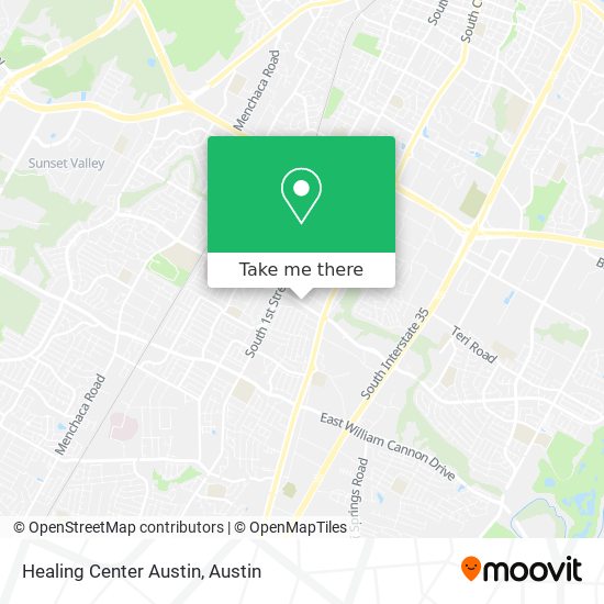 Mapa de Healing Center Austin