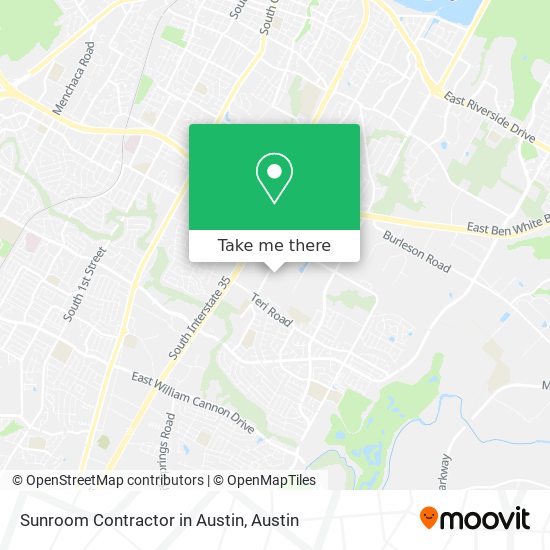Mapa de Sunroom Contractor in Austin