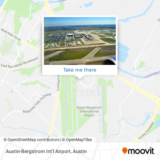 Mapa de Austin-Bergstrom Int'l Airport