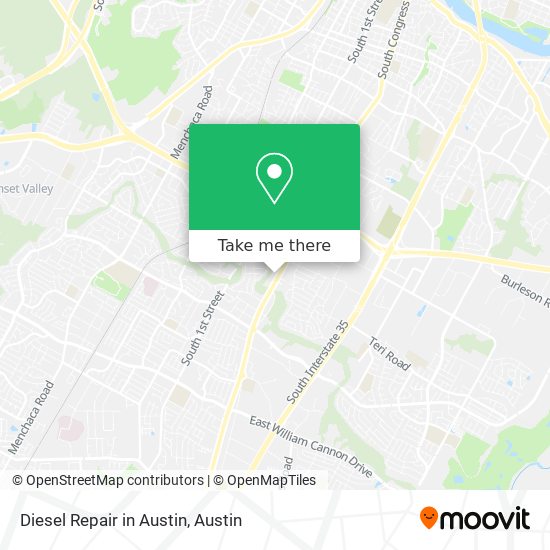 Mapa de Diesel Repair in Austin