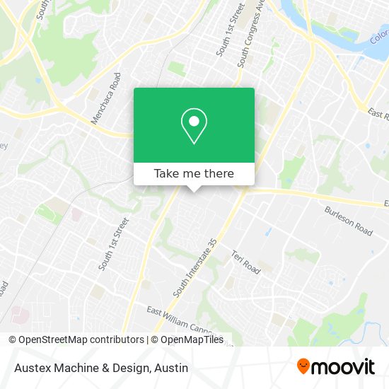 Austex Machine & Design map