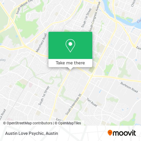 Austin Love Psychic map