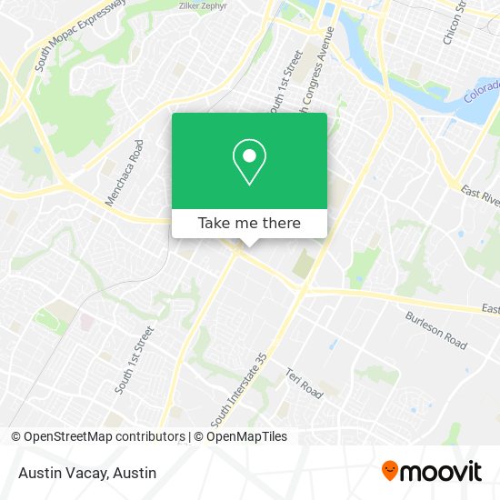 Austin Vacay map