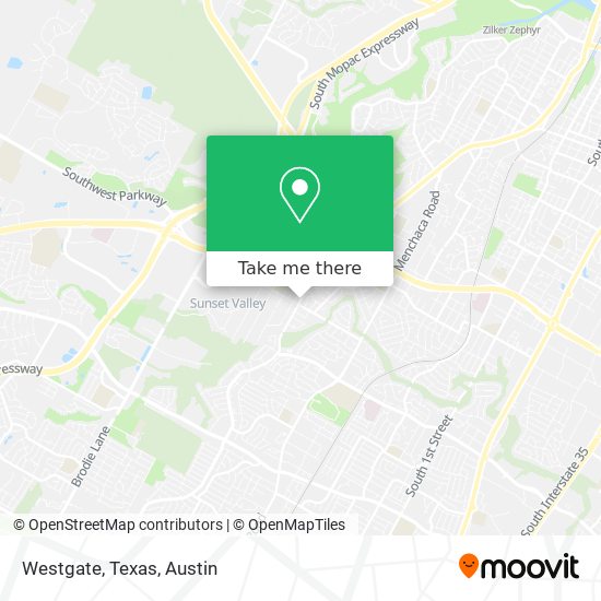 Westgate, Texas map