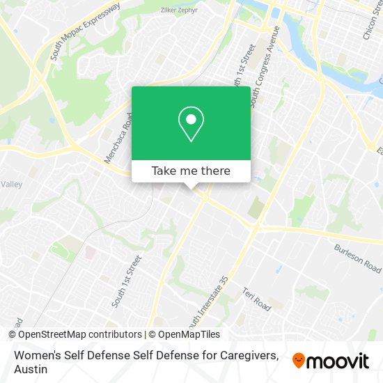 Women's Self Defense Self Defense for Caregivers map