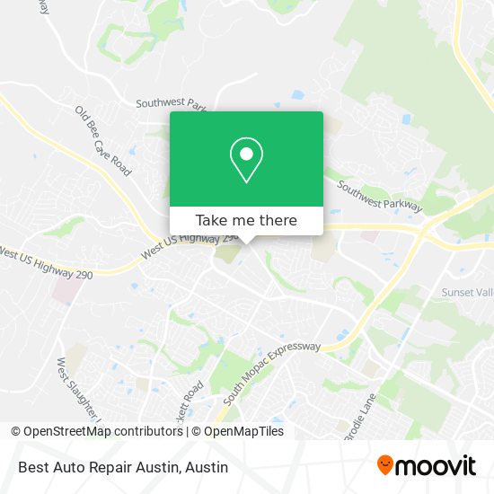 Best Auto Repair Austin map