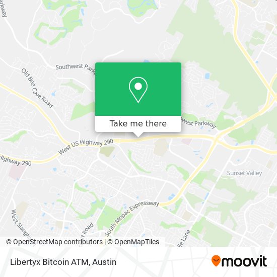 Mapa de Libertyx Bitcoin ATM