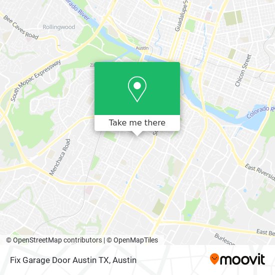 Mapa de Fix Garage Door Austin TX