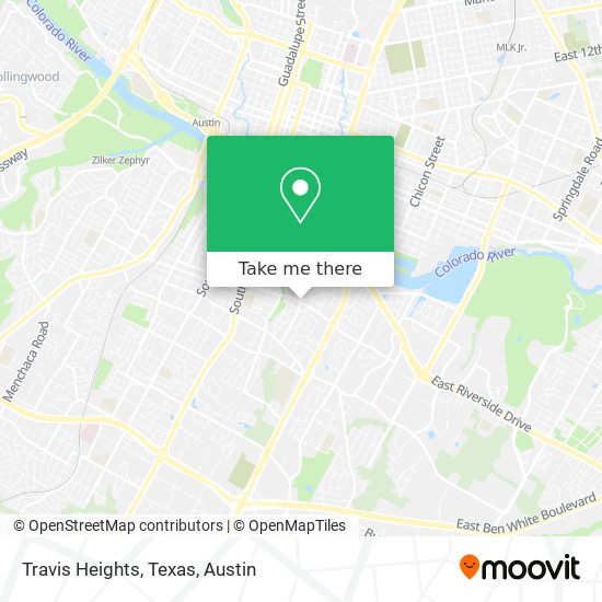 Mapa de Travis Heights, Texas