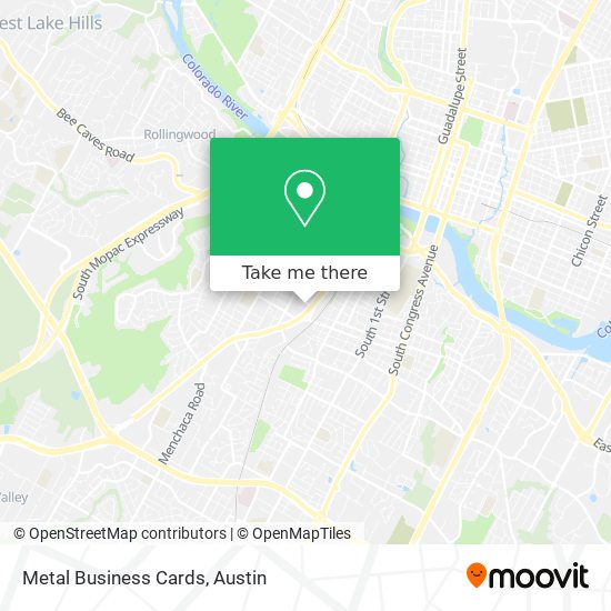 Metal Business Cards map