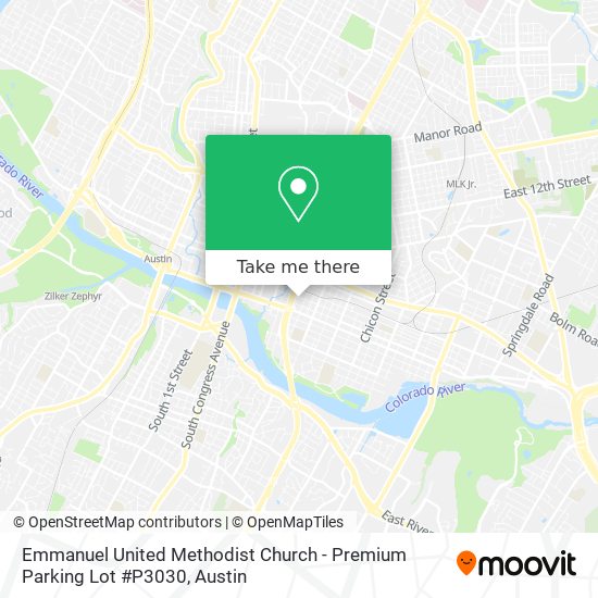 Mapa de Emmanuel United Methodist Church - Premium Parking Lot #P3030