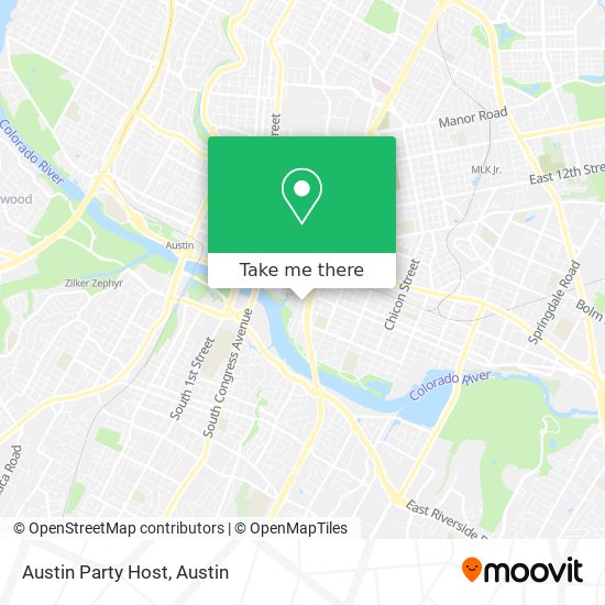 Austin Party Host map