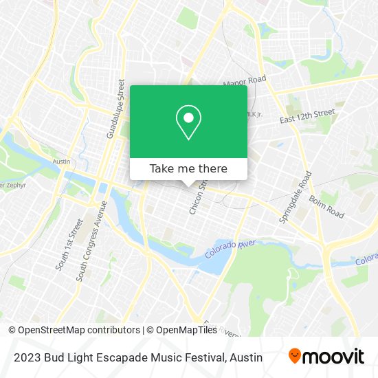 2023 Bud Light Escapade Music Festival map