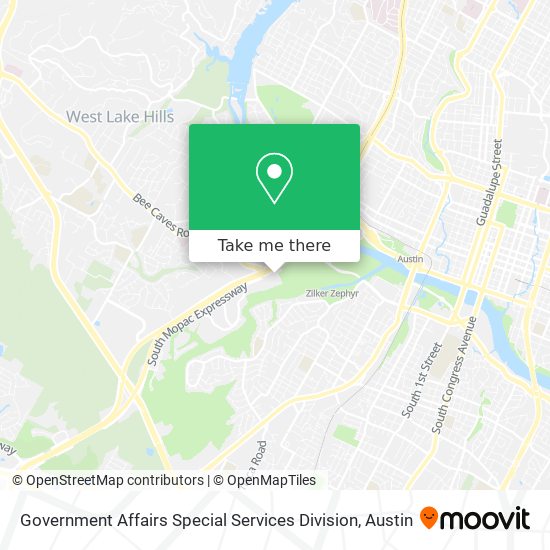 Government Affairs Special Services Division map