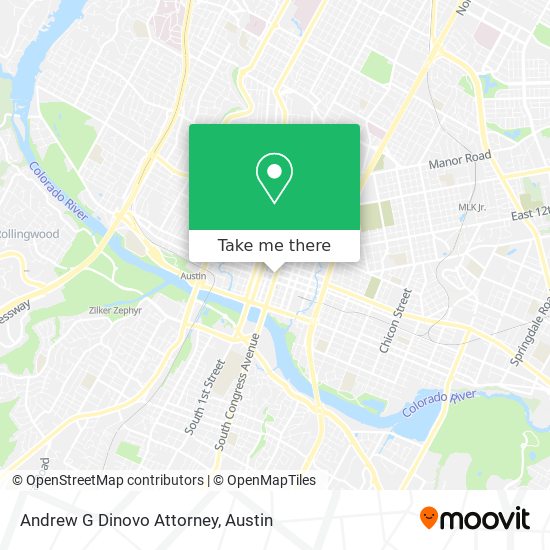 Andrew G Dinovo Attorney map