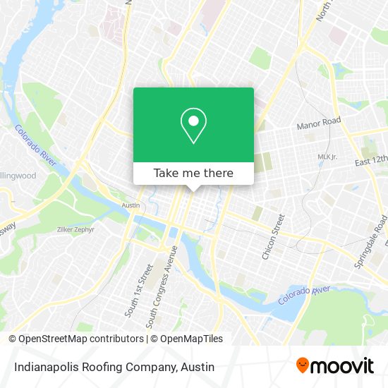 Mapa de Indianapolis Roofing Company