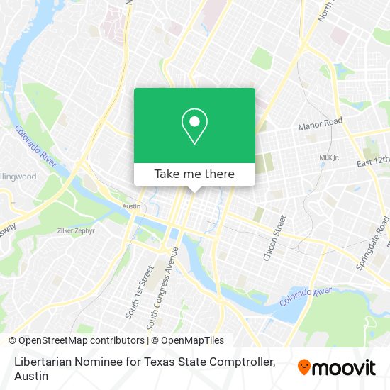 Mapa de Libertarian Nominee for Texas State Comptroller