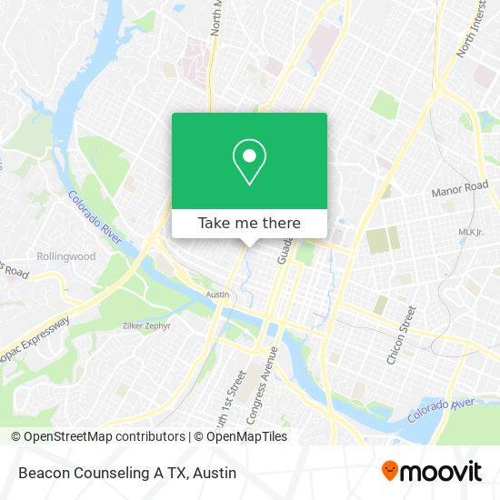 Beacon Counseling A TX map