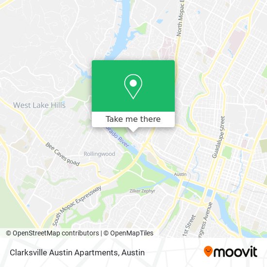 Mapa de Clarksville Austin Apartments