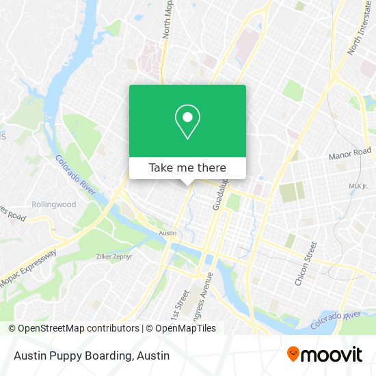 Austin Puppy Boarding map