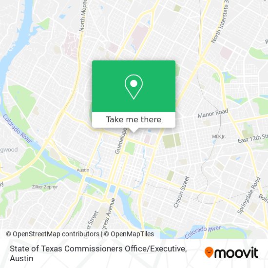 State of Texas Commissioners Office / Executive map