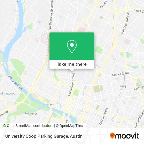 University Coop Parking Garage map