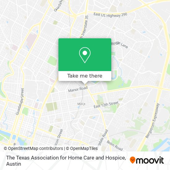 The Texas Association for Home Care and Hospice map