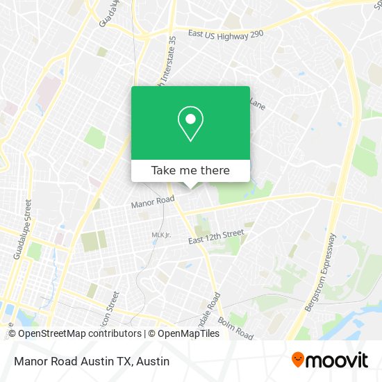 Mapa de Manor Road Austin TX