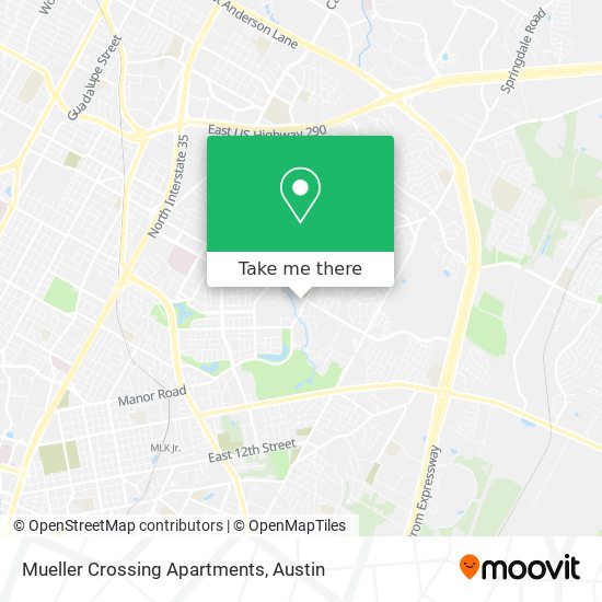 Mueller Crossing Apartments map