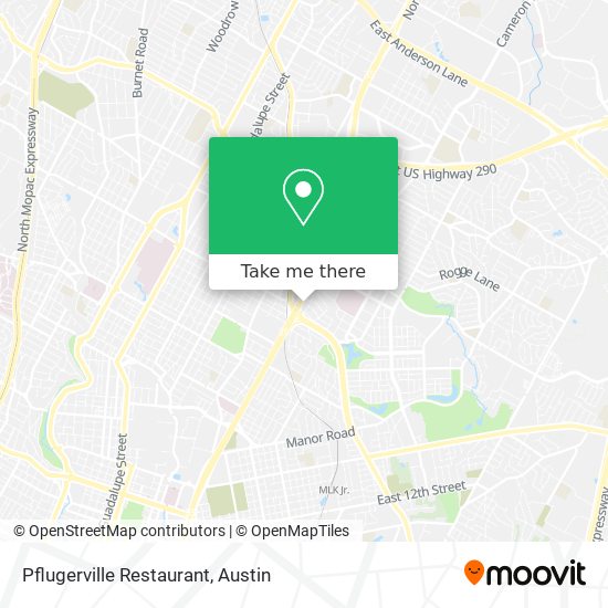 Mapa de Pflugerville Restaurant