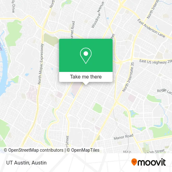 Mapa de UT Austin
