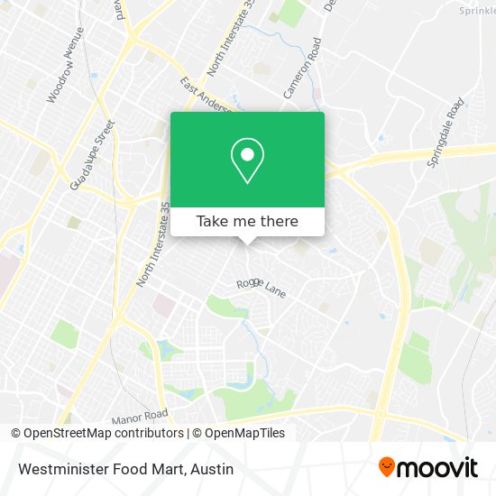 Mapa de Westminister Food Mart