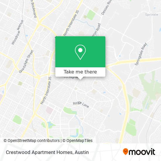 Crestwood Apartment Homes map