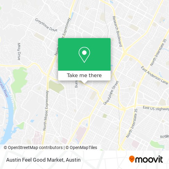 Austin Feel Good Market map