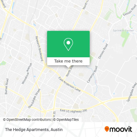 The Hedge Apartments map