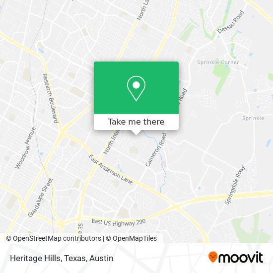 Heritage Hills, Texas map