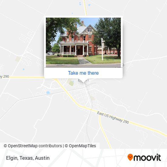 Elgin, Texas map