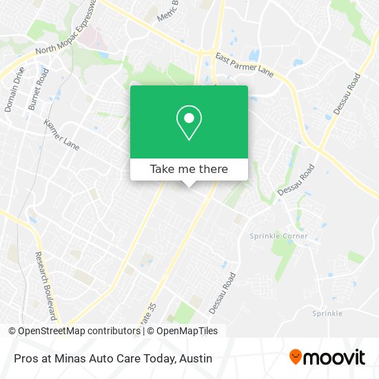 Mapa de Pros at Minas Auto Care Today