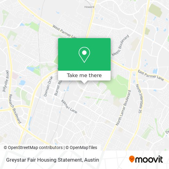 Mapa de Greystar Fair Housing Statement