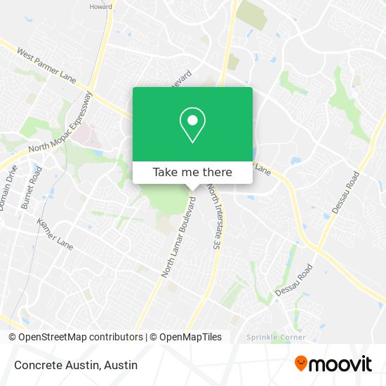 Concrete Austin map