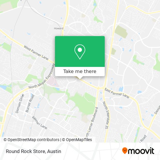 Mapa de Round Rock Store