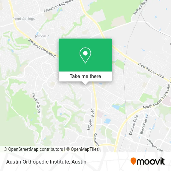 Austin Orthopedic Institute map