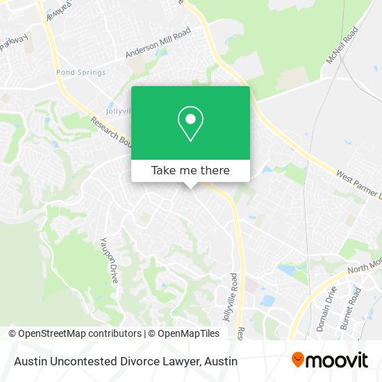 Austin Uncontested Divorce Lawyer map