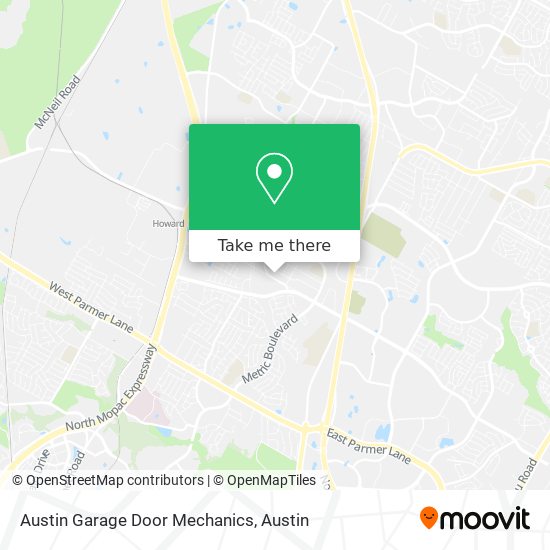 Mapa de Austin Garage Door Mechanics
