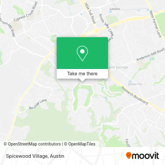 Spicewood Village map