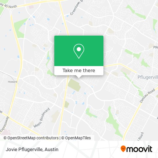 Jovie Pflugerville map