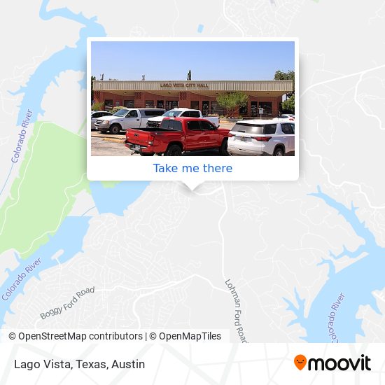 Lago Vista, Texas map